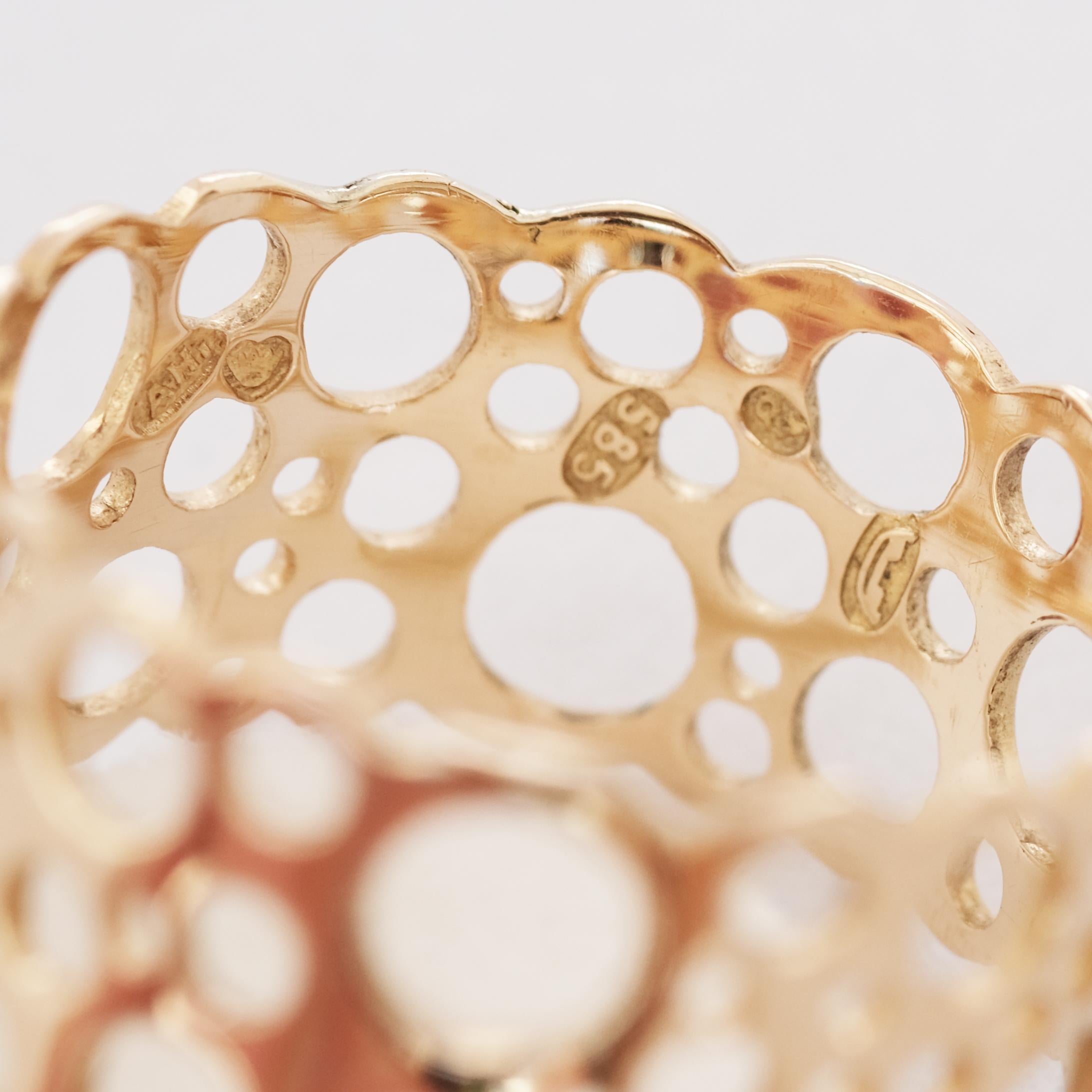 Goldring aus Gold von Liisa Vitali aus dem Jahr 1969 für Damen oder Herren im Angebot