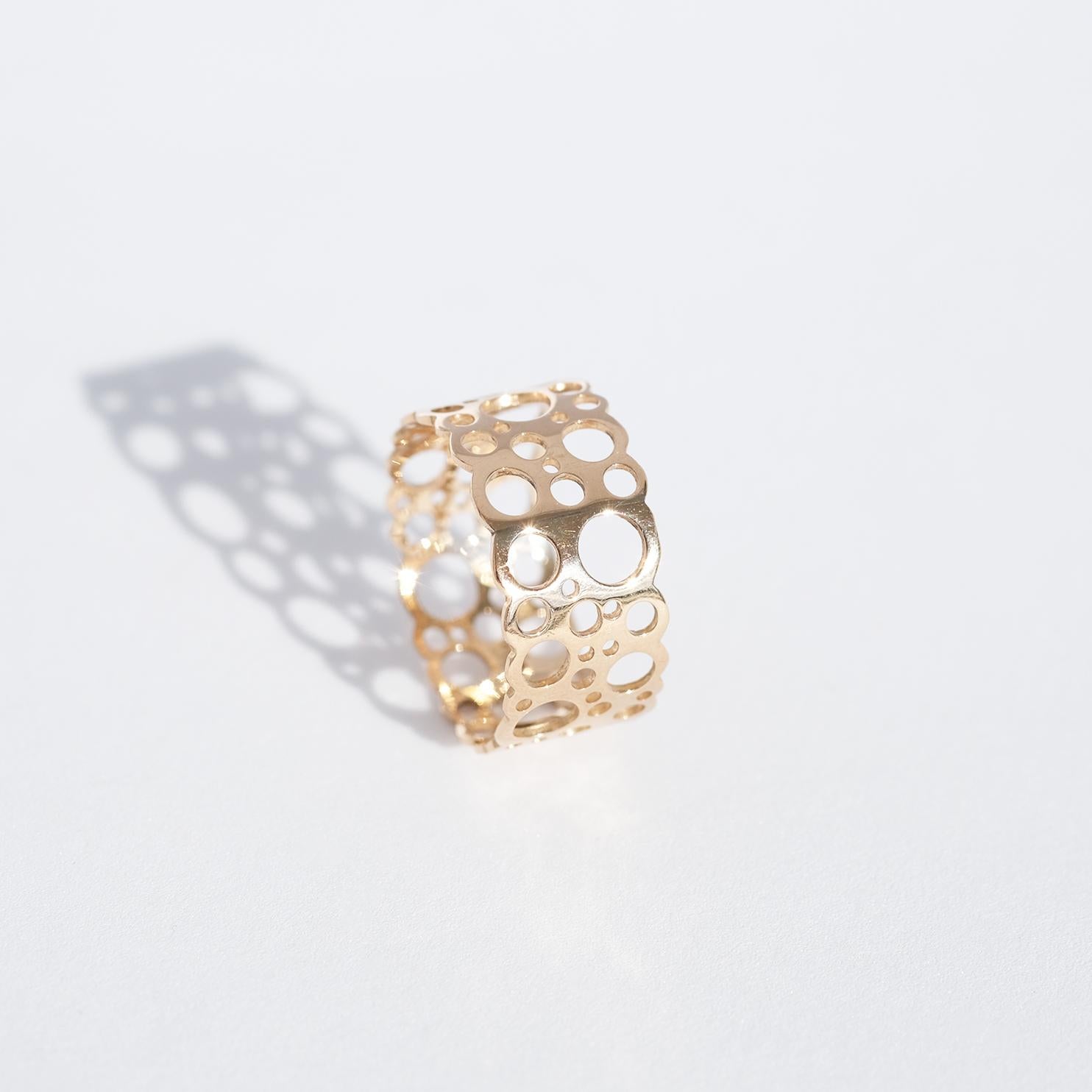 Goldring aus Gold von Liisa Vitali aus dem Jahr 1969 im Angebot 3