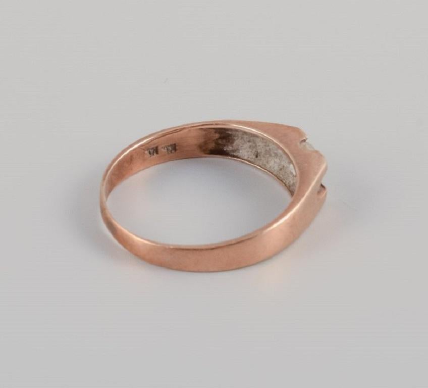 Women's Gold Ring, Scandinavian Goldsmith, 1920s/30s For Sale