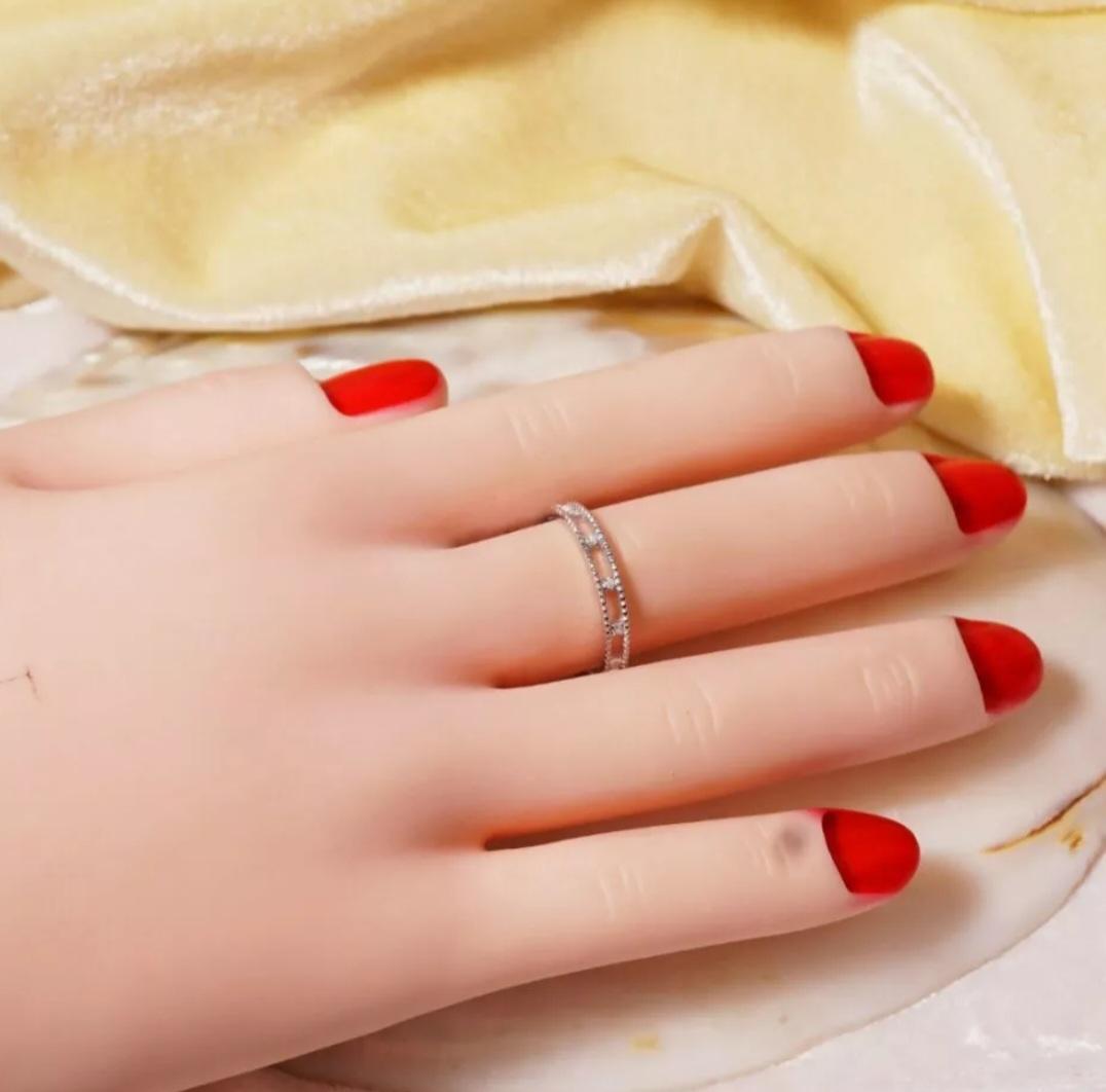 da uomo o donna Anello d'oro Matrimonio Diamante 14K Fidanzamento 14k Set Anello d'oro rotondo. in vendita