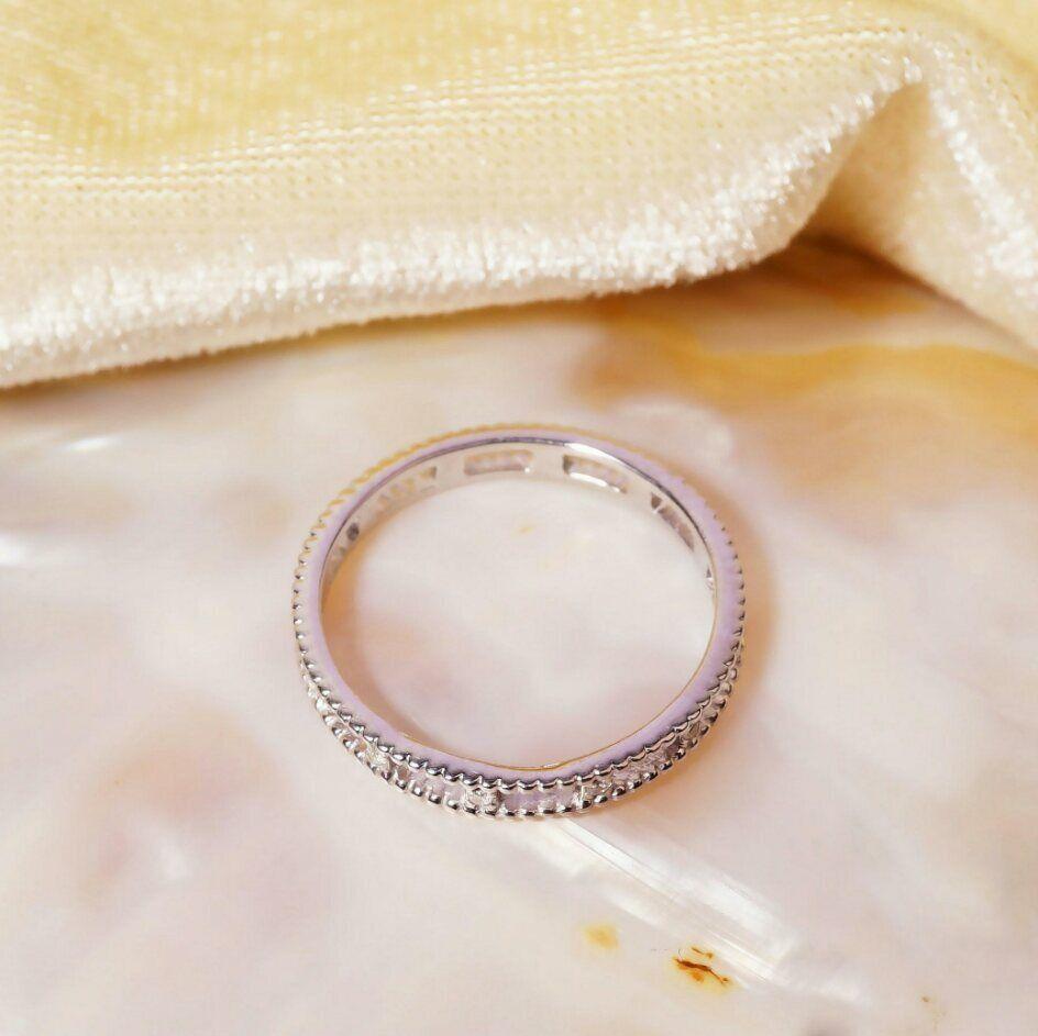 Round Cut Gold Ring Wedding Diamond 14K Engagement 14k Set Round White Gold Ring Band. For Sale