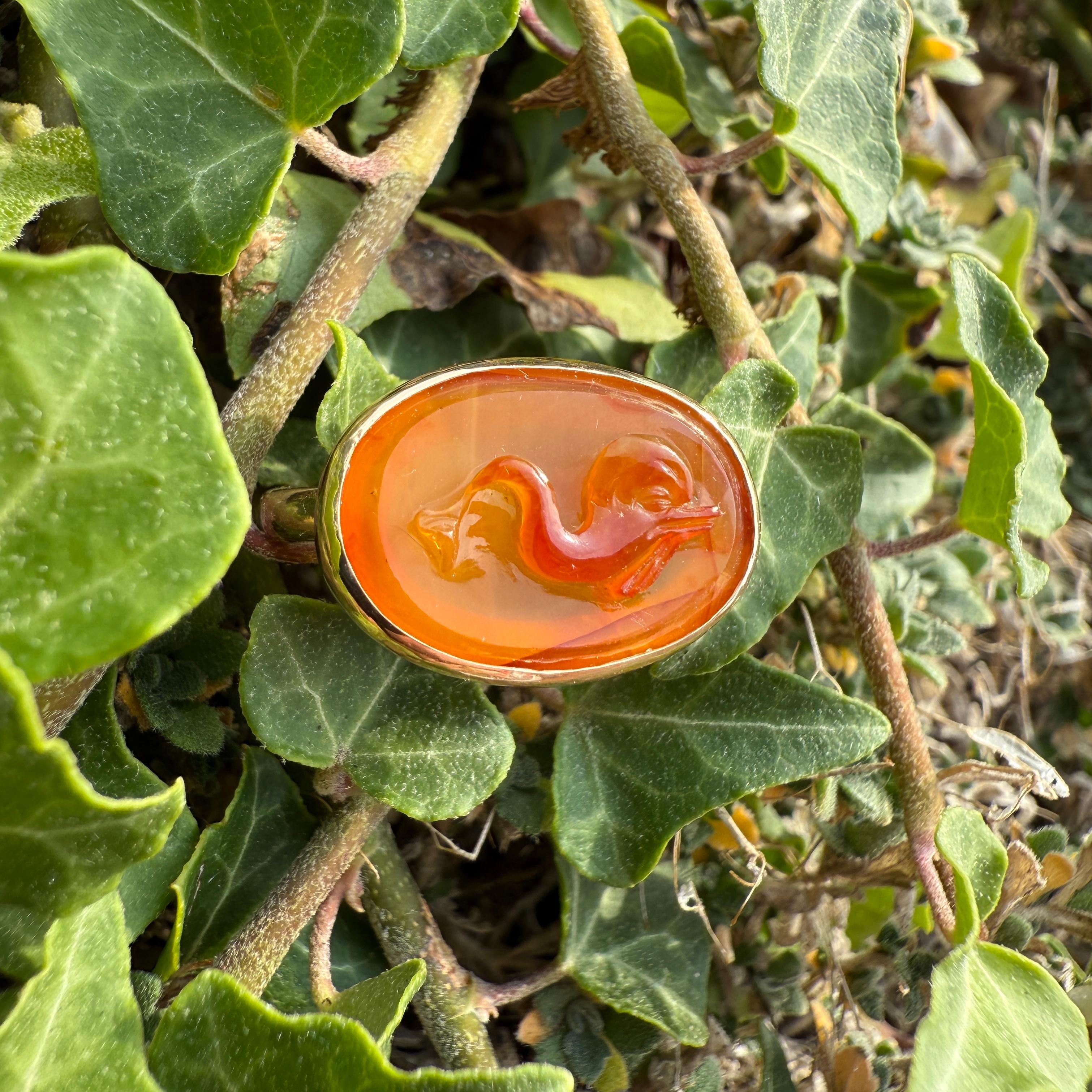 Gold Ring with a Cameo of a Dolphin. Cameo, 16th century; modern gold ring mount For Sale 11