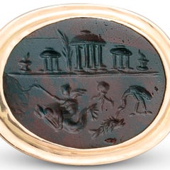 Gold Ring with a Roman Magical Jasper Intaglio. Roman, 1st–2nd century AD.