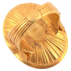 Gold Ring with Carnelian Intaglio Portrait of Tiberius