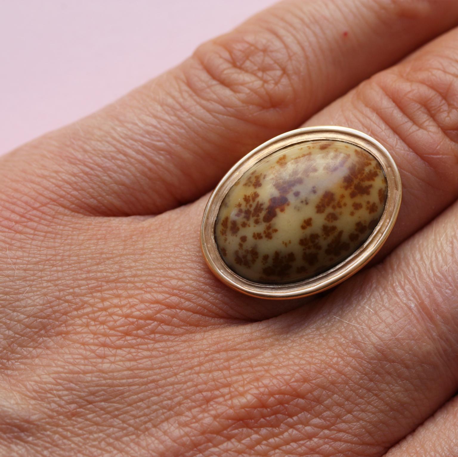 Gold Ring with Jasper 2