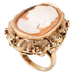 Gold Ring with Shell Cameo, Russia, circa 1900