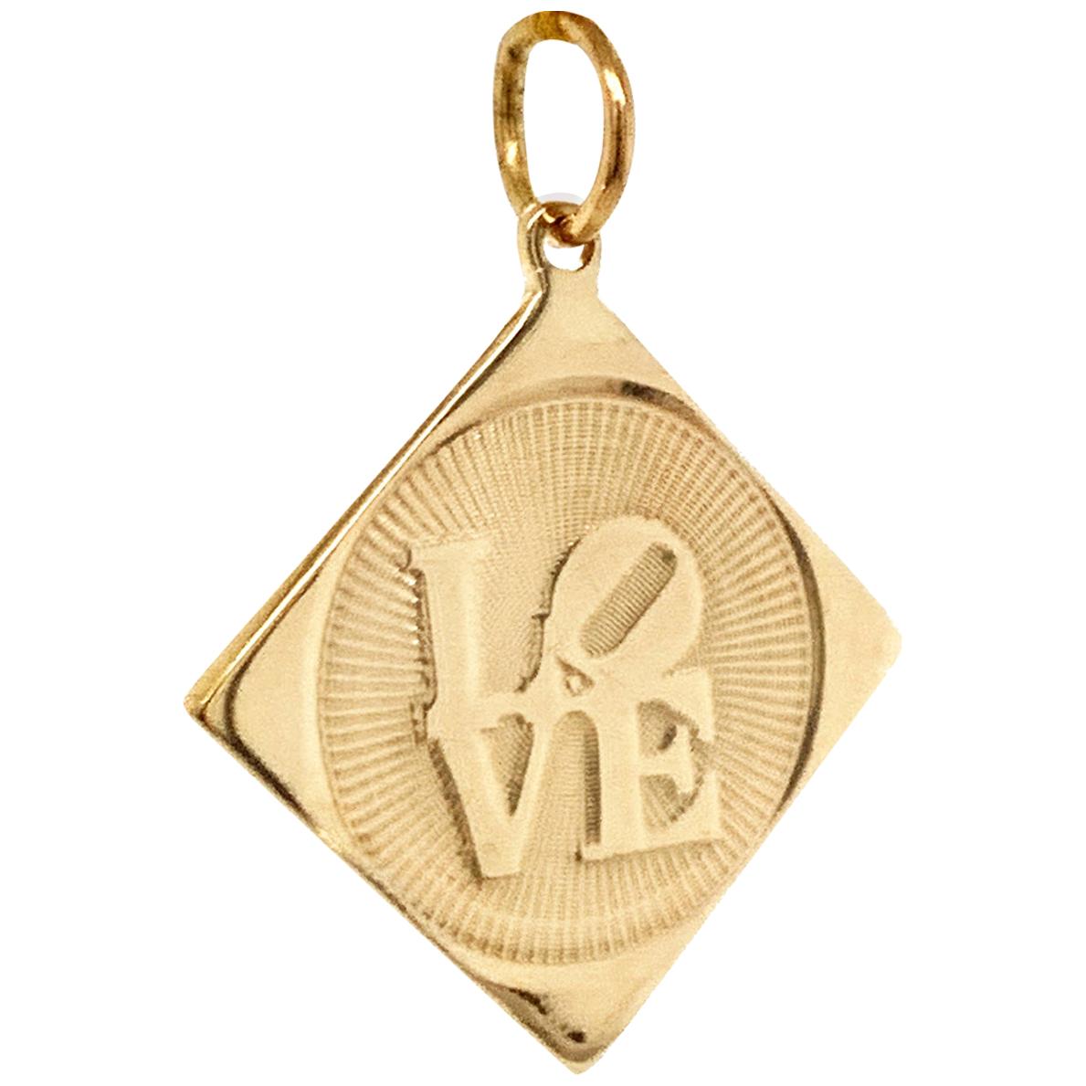 Robert indiana deals love necklace