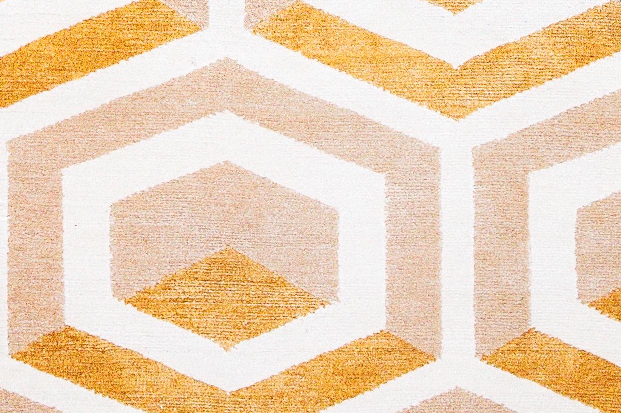 Lana GOLD ROOMS 1972 ~ Moda da pavimento annodata a mano dal designer irlandese JEFF AIRD in vendita