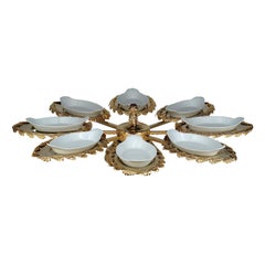 Gold Rotating Hors D'oeuvre Plate