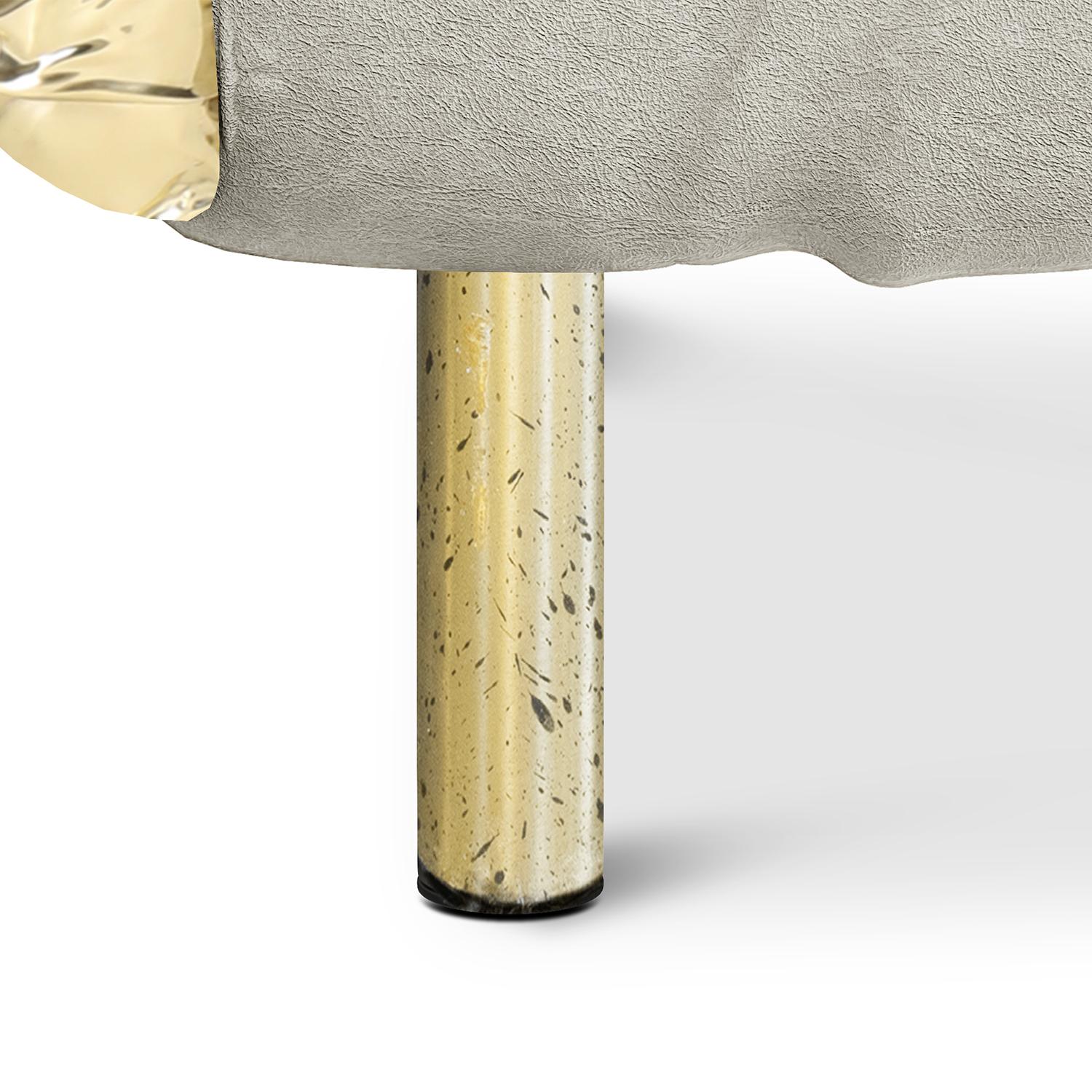 Hammered Gold Safe Bench For Sale