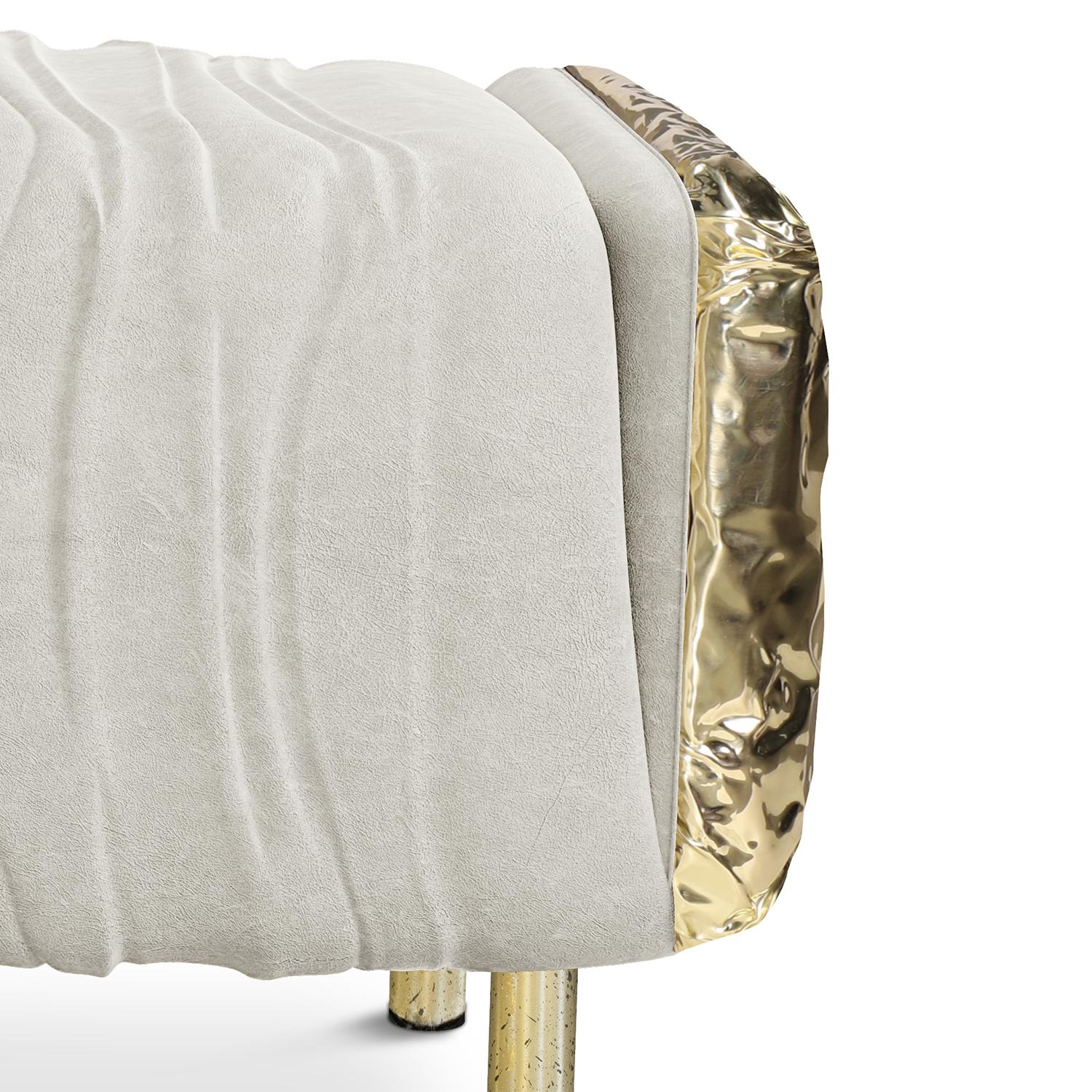 Gold Safe Bench In New Condition For Sale In Paris, FR