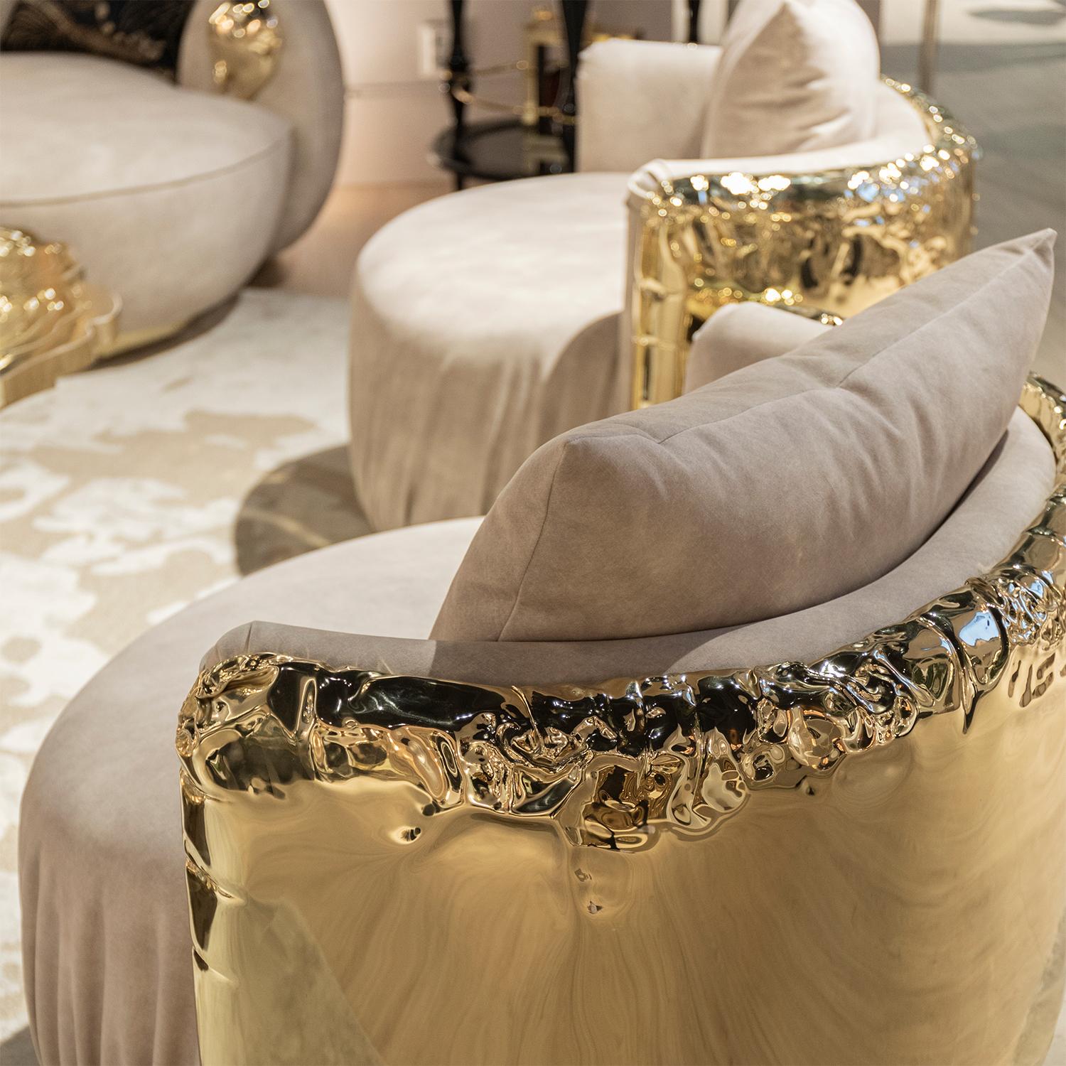 Poltrona rotonda Gold Safe in vendita 7