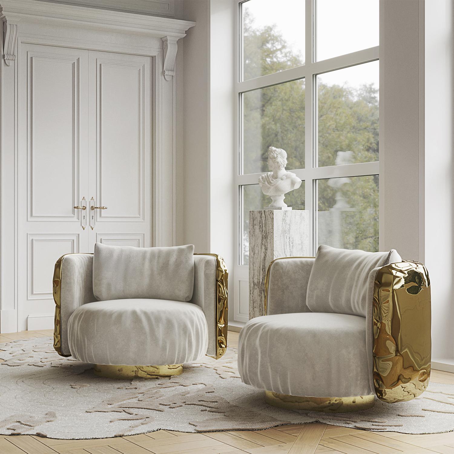 Poltrona rotonda Gold Safe in vendita 8