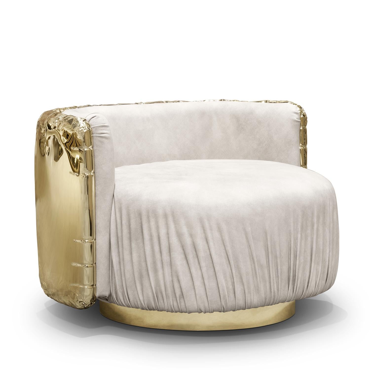 Portoghese Poltrona rotonda Gold Safe in vendita