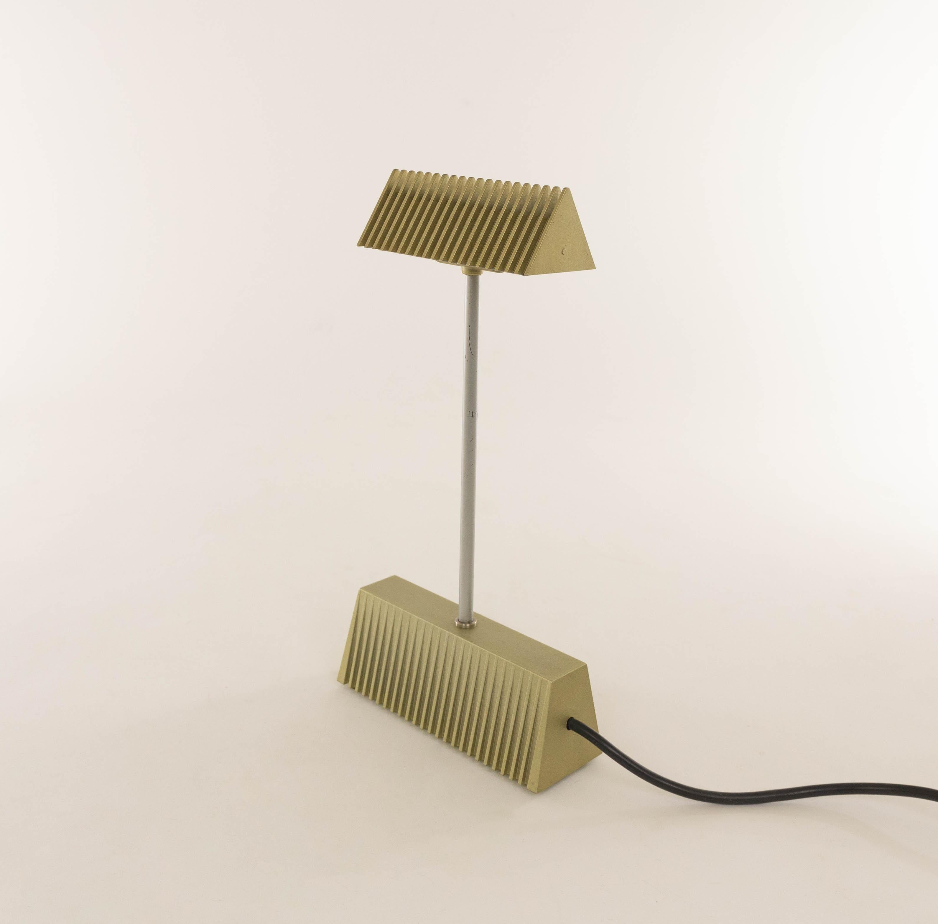 Gold Scintilla Table Lamp by Piero Castiglioni for Fontana Arte, 1980s In Good Condition In Rotterdam, NL