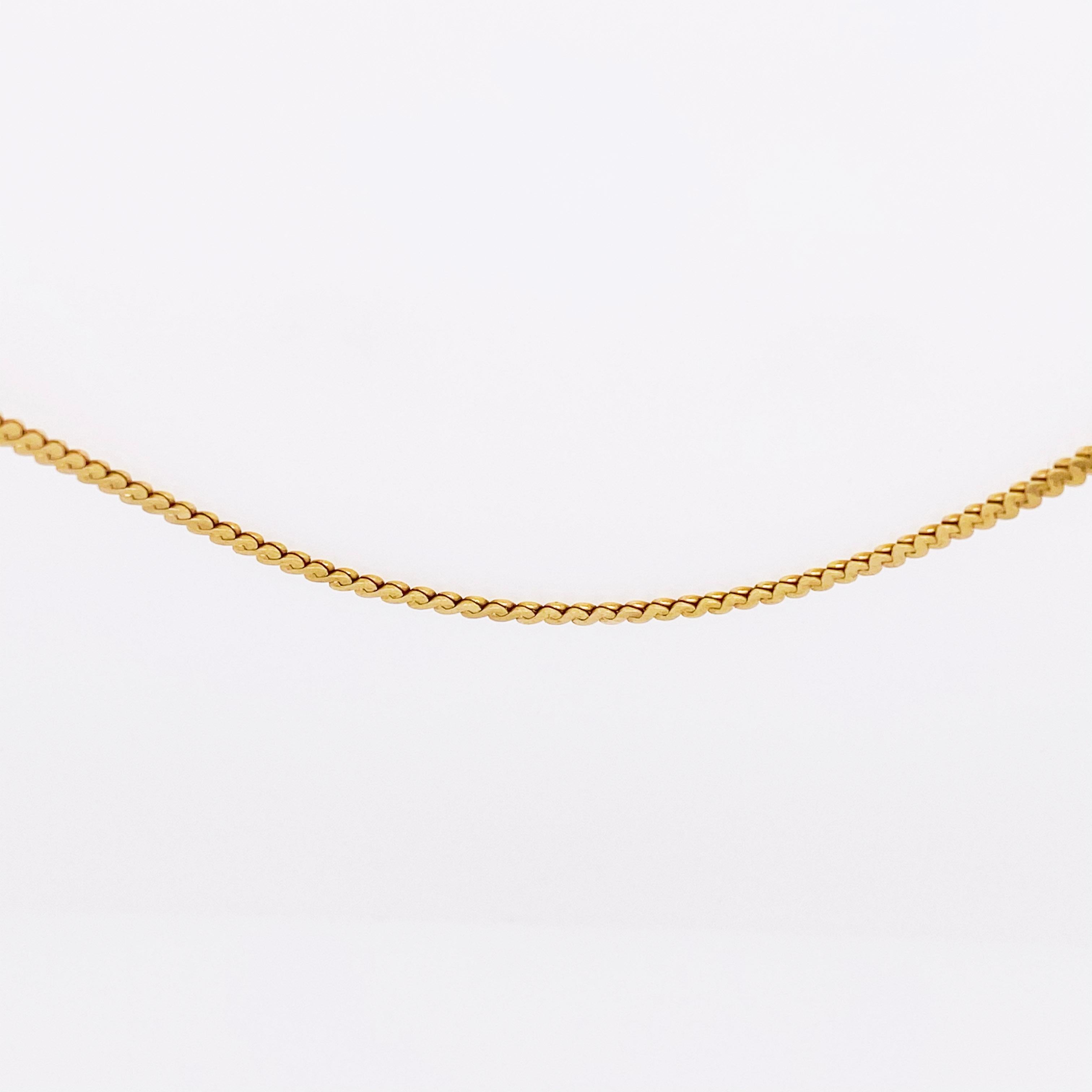 serpentine chain necklace