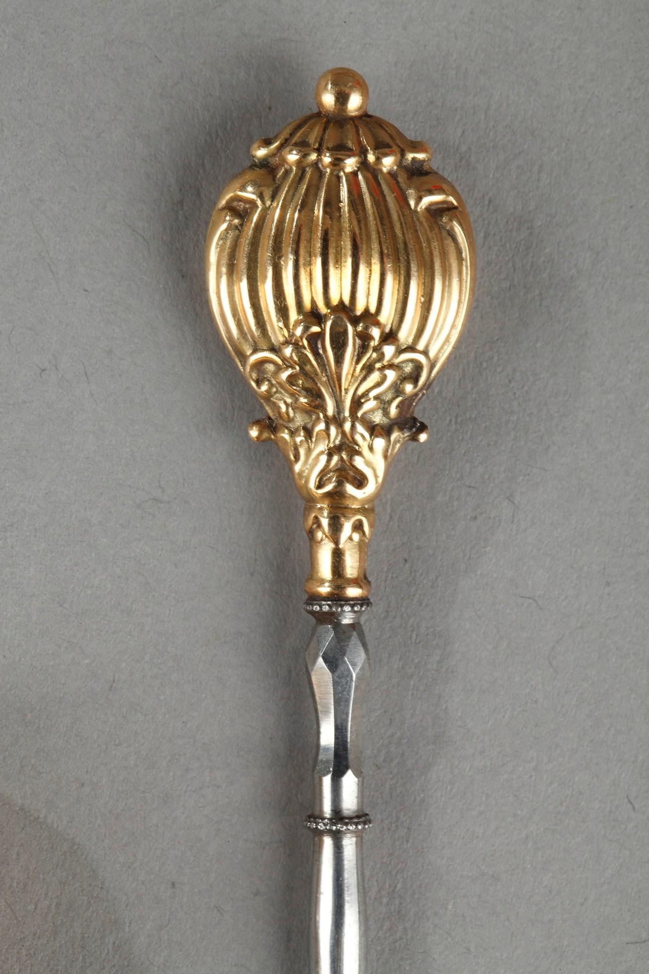 Gold Sewing Box with Chatelaine, Early 19th Century 1