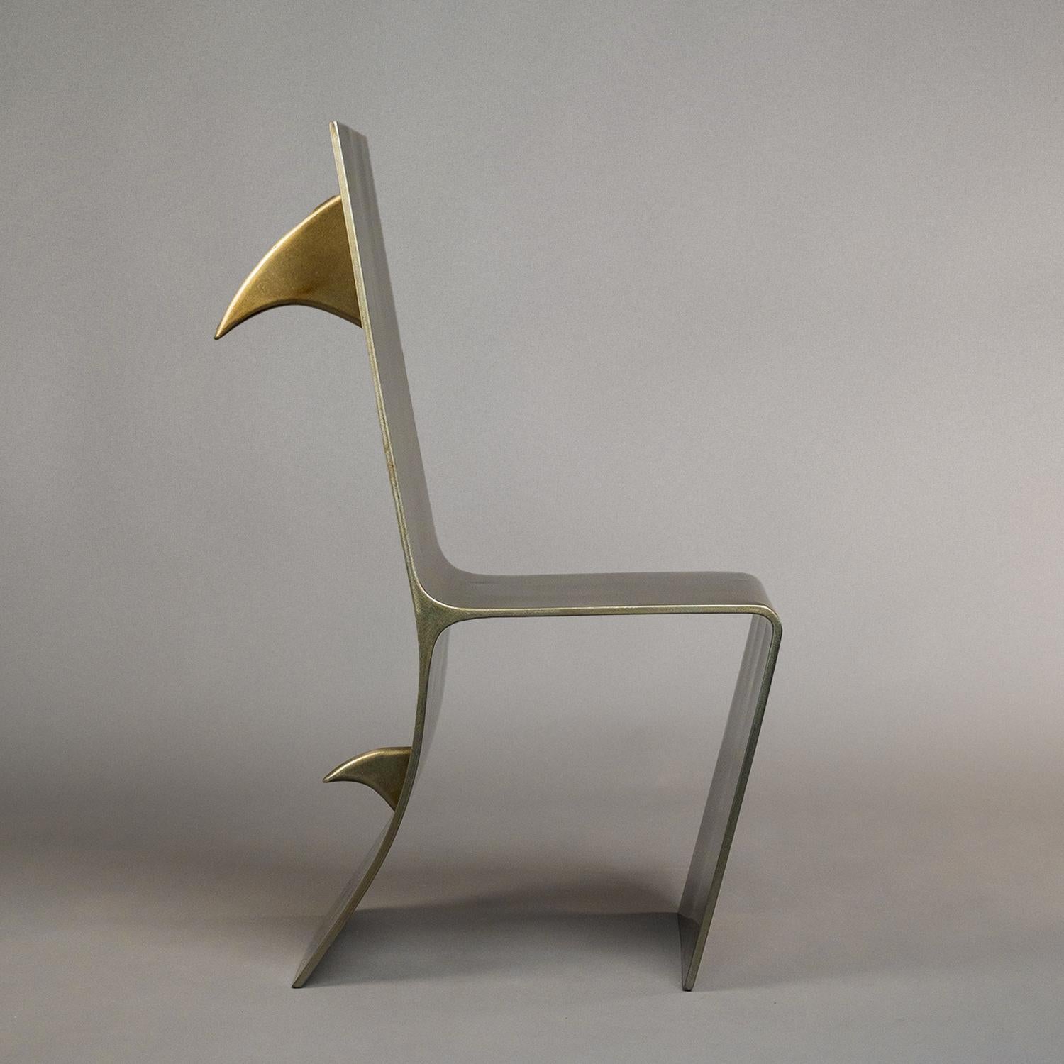 Silla Tiburón de Oro de Giulia Maria Ligresti Italiano en venta