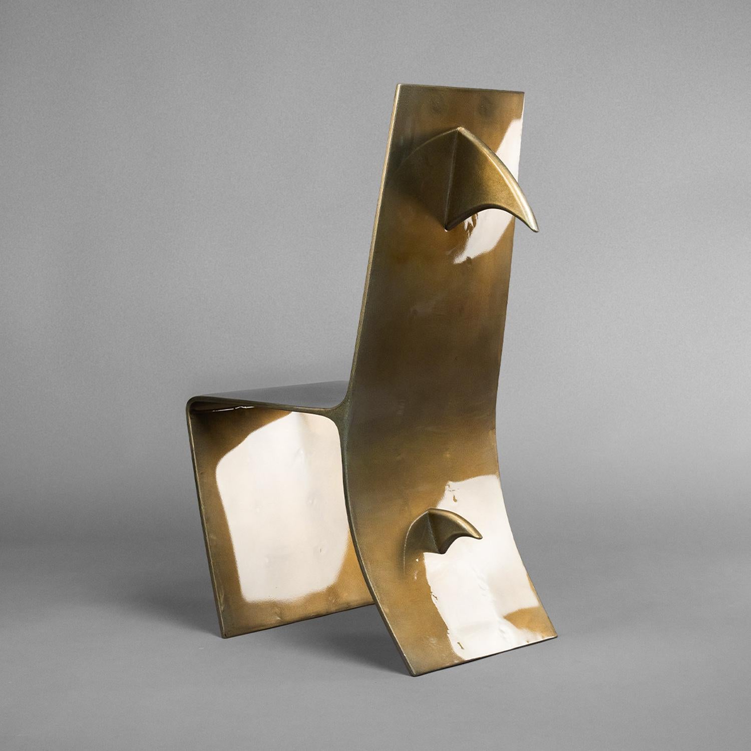 Silla Tiburón de Oro de Giulia Maria Ligresti Siglo XXI y contemporáneo en venta