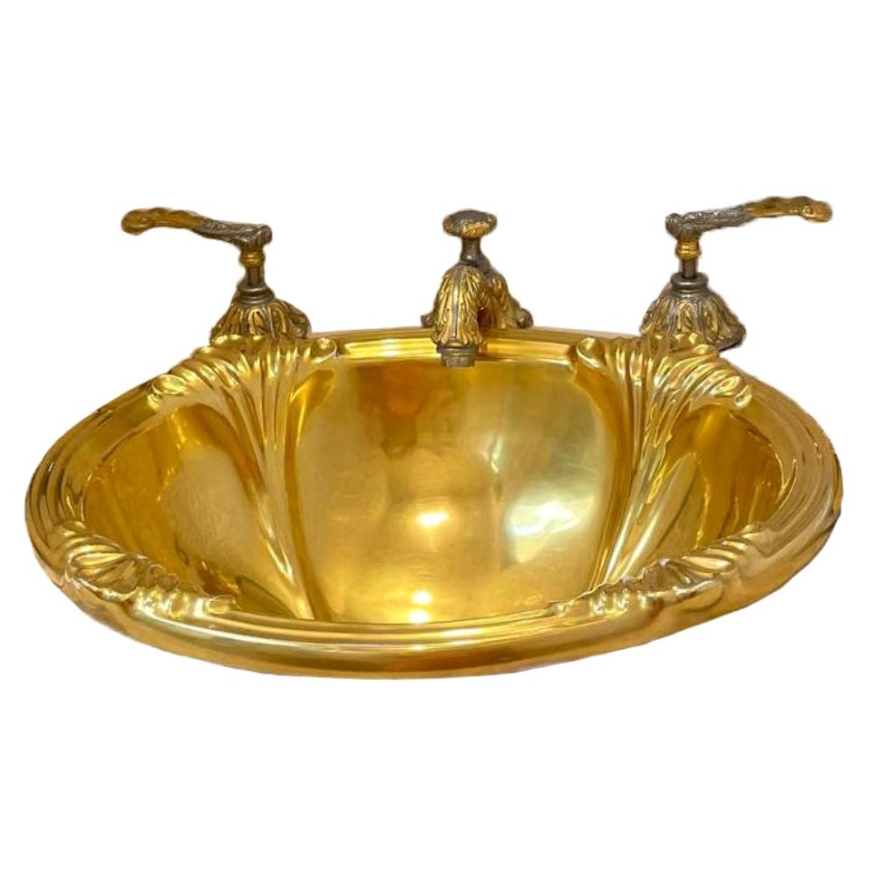 Gold Sherle Wagner Sink
