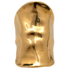 Bague bouclier en or