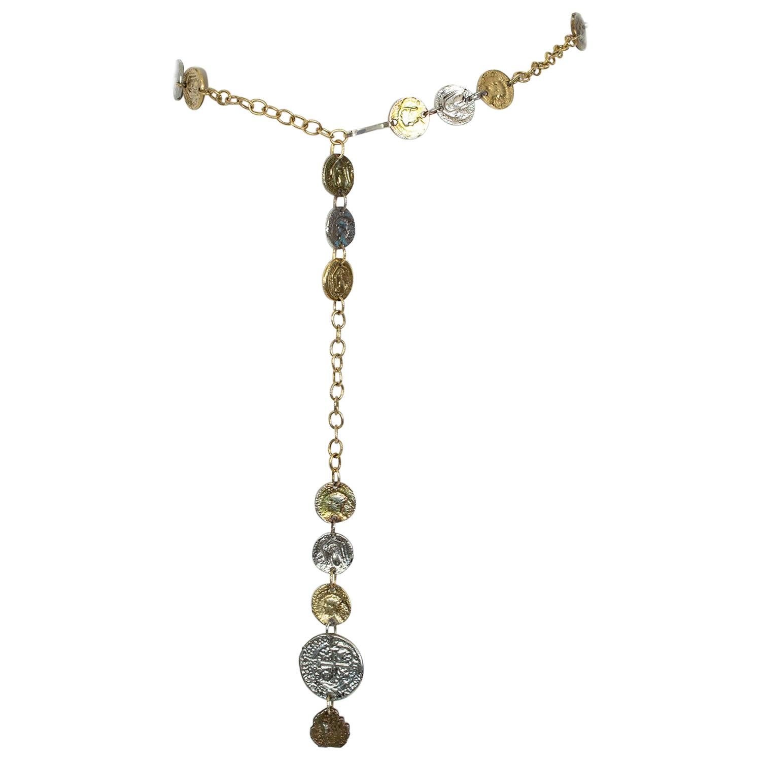 Classic 1980's Gold Chain Swag Belt With Pearls at 1stDibs pearl belt