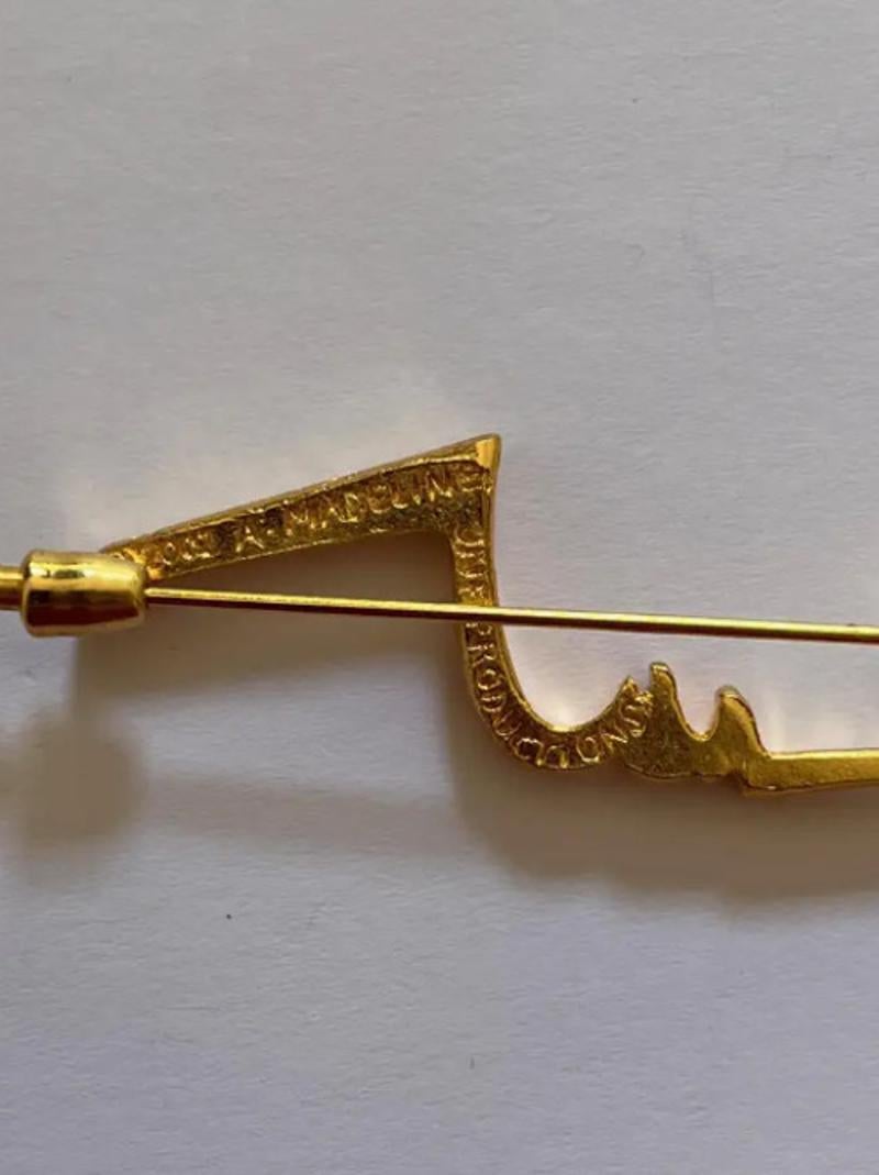 Women's or Men's Gold Side Profile of Fisherman inspired by Jean Cocteau For Sale