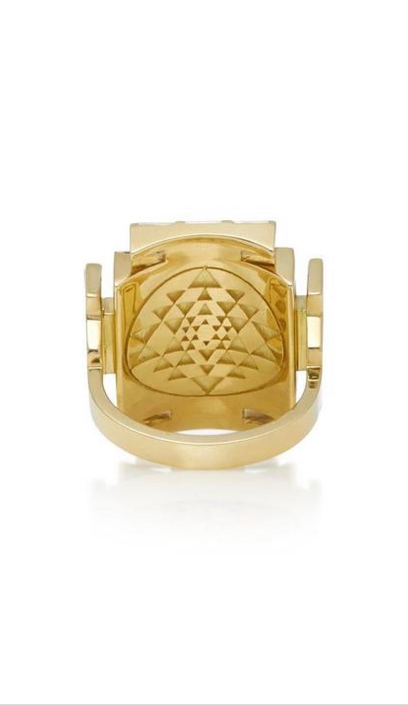 Amazon.com: Fantasy Forge Jewelry Sri Yantra Ring Gold Surgical Stainless  Steel Sacred Geometry Golden Proportion Band Sizes 7.5-9.5 (7.5): Clothing,  Shoes & Jewelry