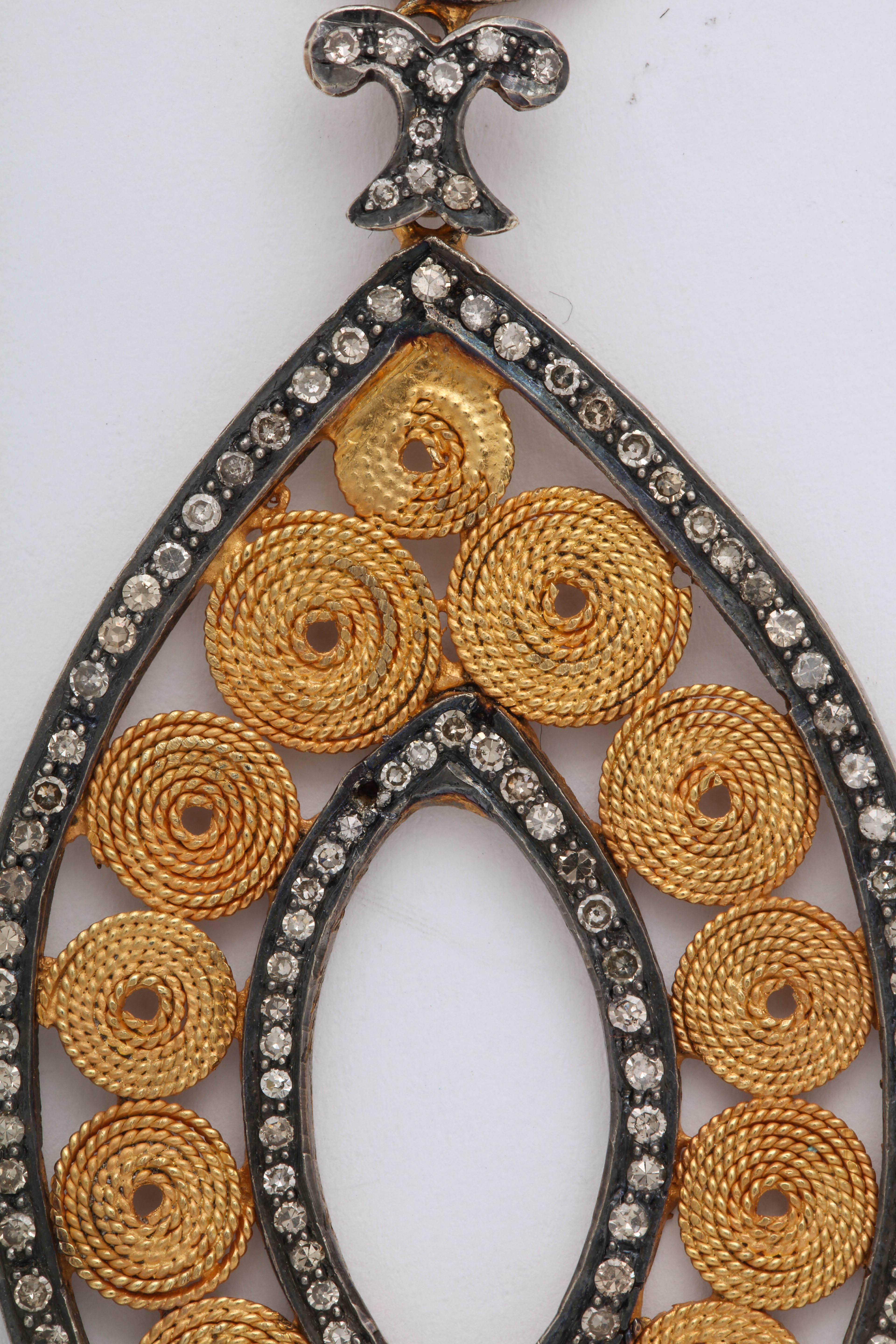 Women's or Men's Gold Silver Diamond Masquerade Earrings
