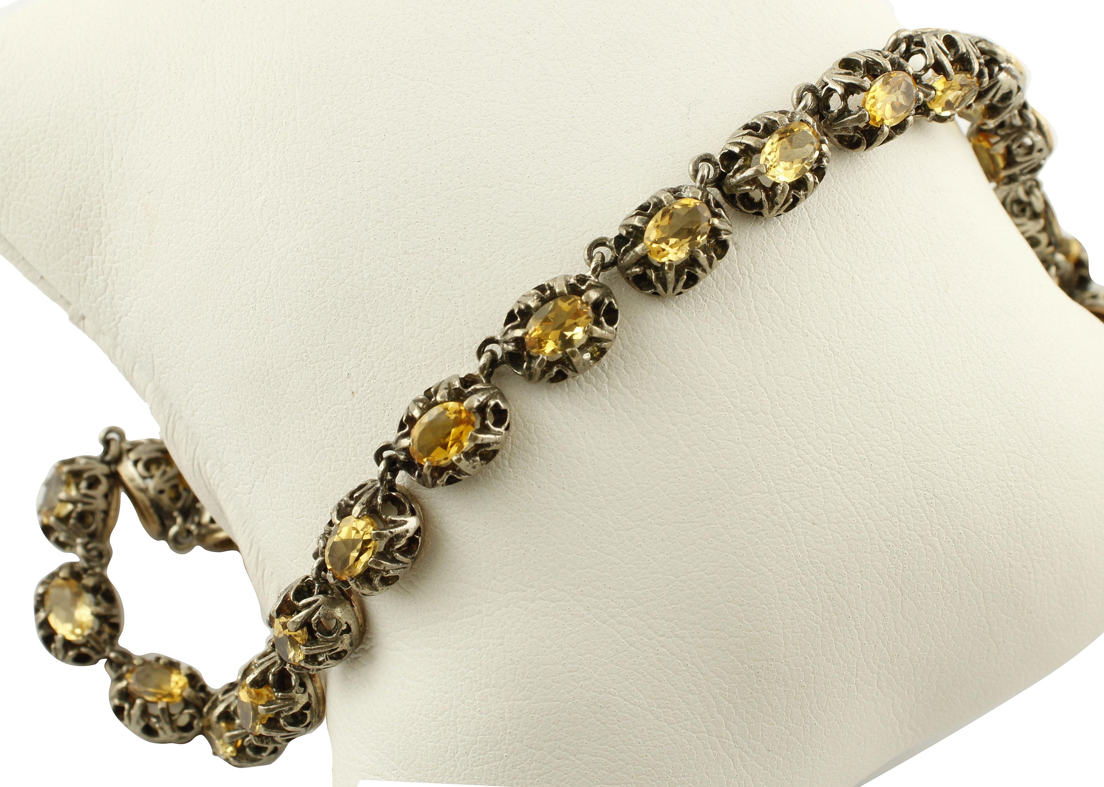  Gold Silver Topaz Necklace 1