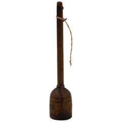 Gold/Silver Weight in Fruitwood, Signed with Monogram "IHS" and Dated "1737"