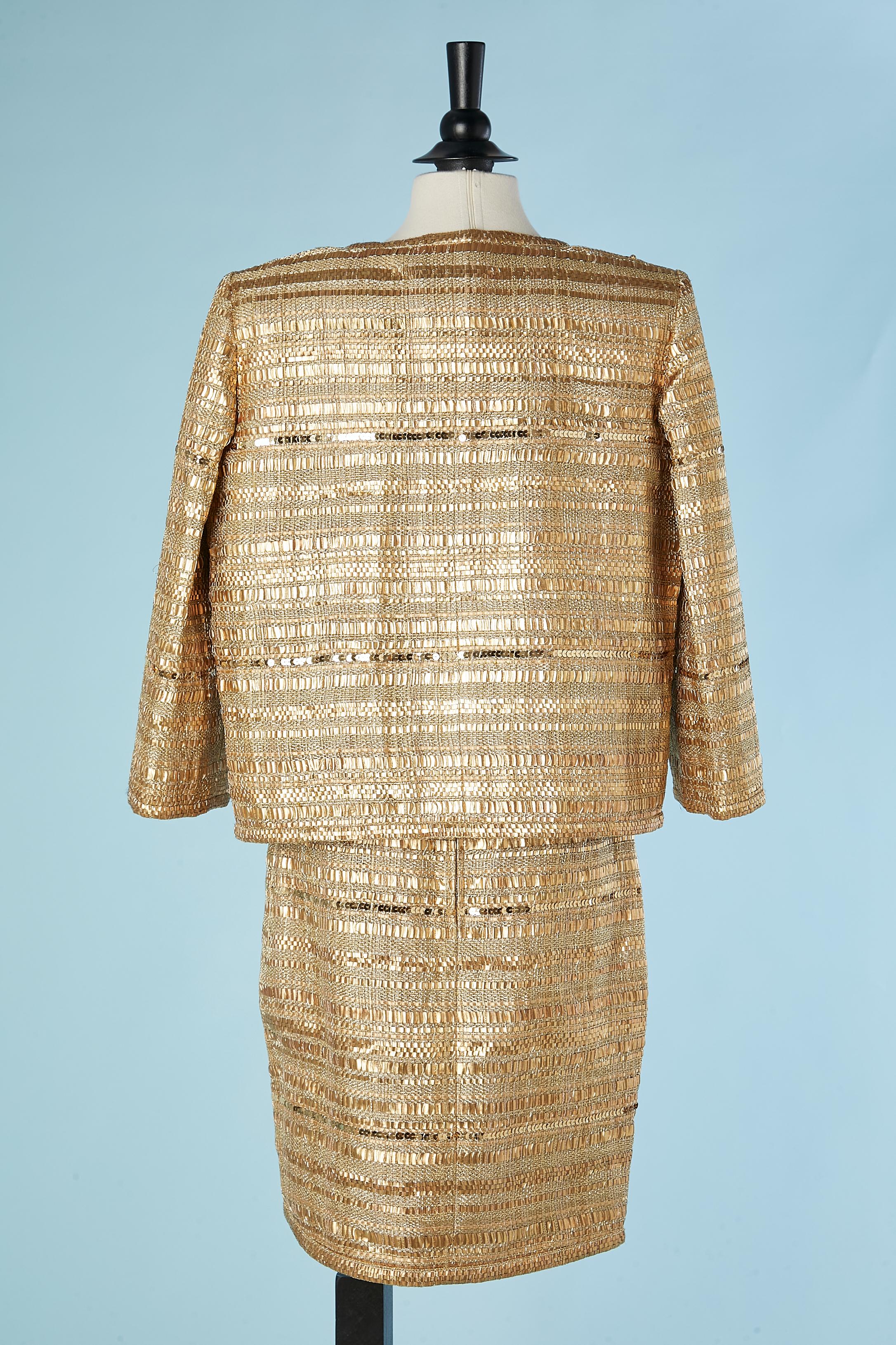 Gold skirt - suit 