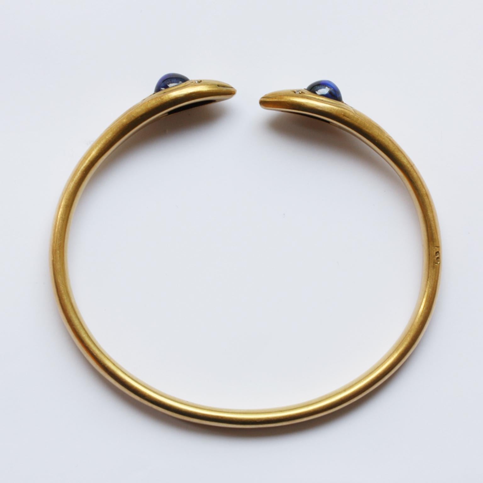 Women's or Men's Gold Snake Bracelet