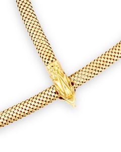 Gold Snake Necklace