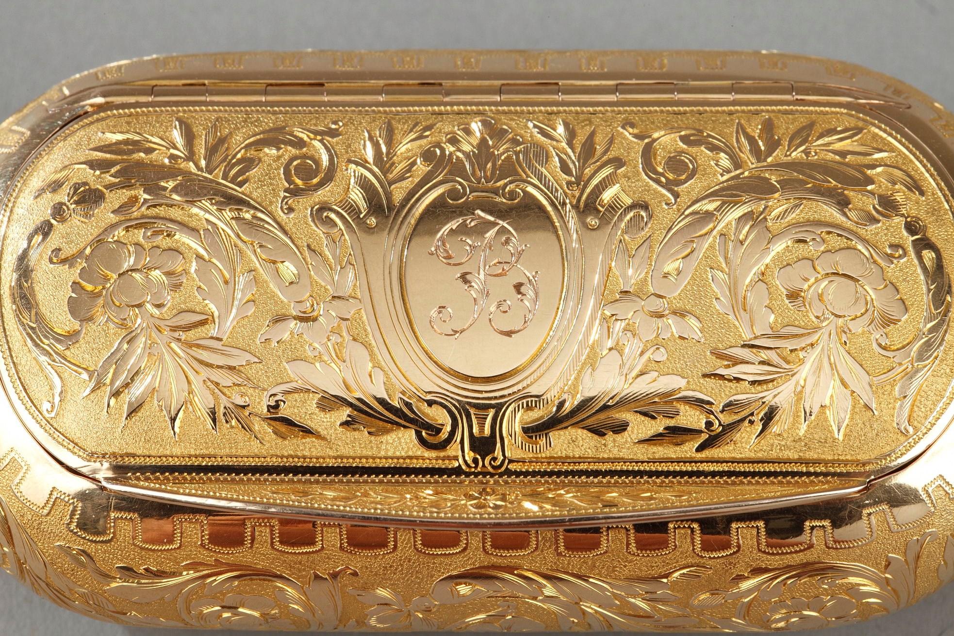 Gold Snuff Box, circa 1820-1830 In Good Condition In Paris, FR