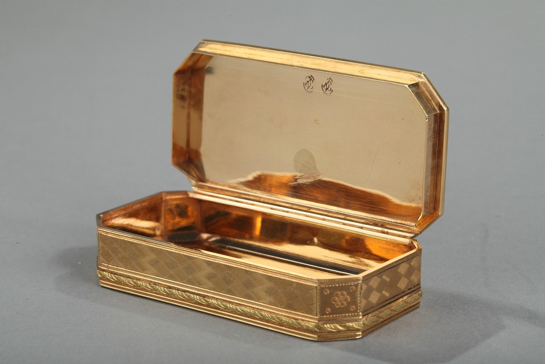 Swiss Gold Snuff Box, Late 18th Century