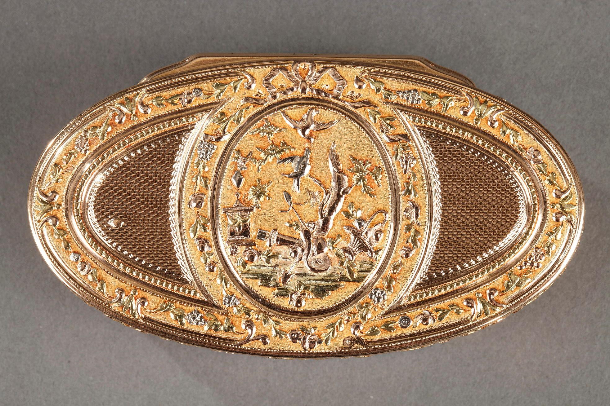 French Gold Snuff Box, Louis XVI Period