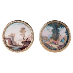 Boîte à snuffbox en or, guache, écaille de tortue, France 1784.
