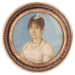 Tabatière en agate mousse et or 18 carats, intérieur en écaille de tortue, France, 1810