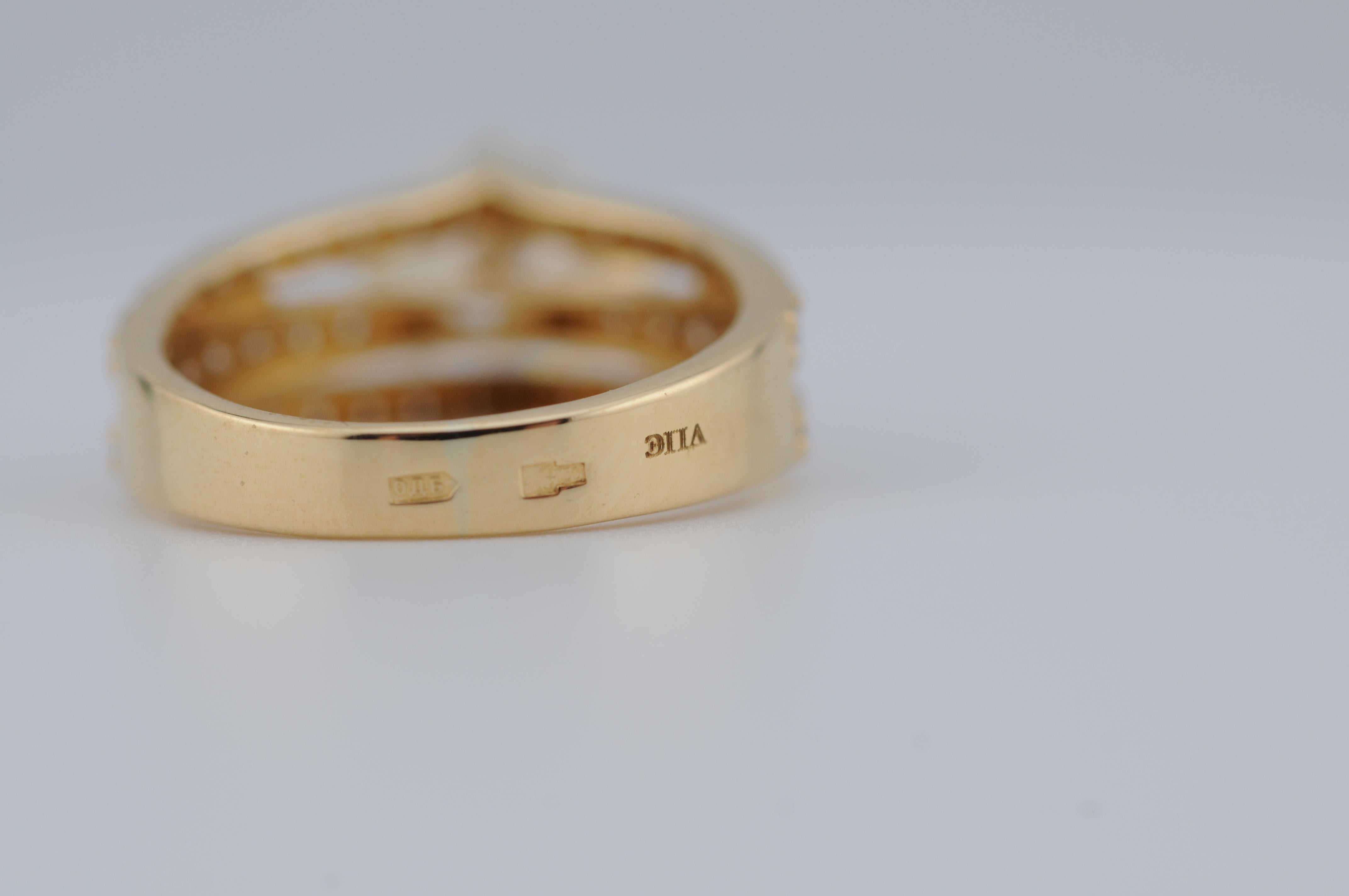 Bague solitaire avec diamants de 2 carats de pureté brillante :VVS1 en vente 6