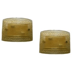 Gold Sparkle in The Night, Pair of Marvelous Murano Wall Lights, 1990's