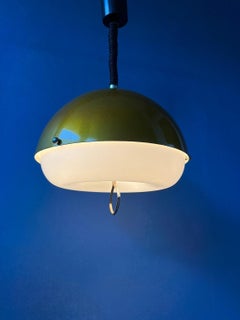 Gold Sparkle Mid Century Pendant Lamp - Space Age Hanging Lamp, 1970s