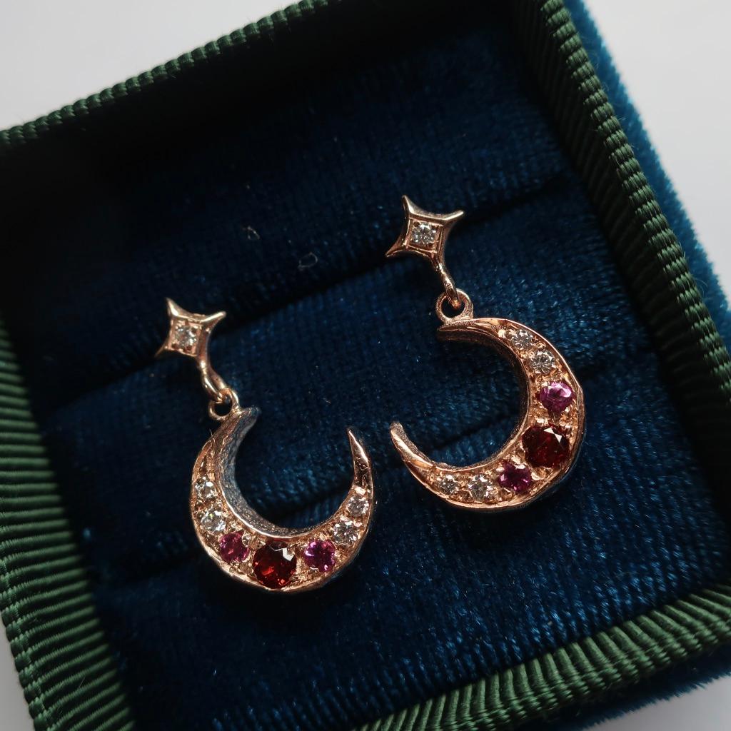 crescent earrings