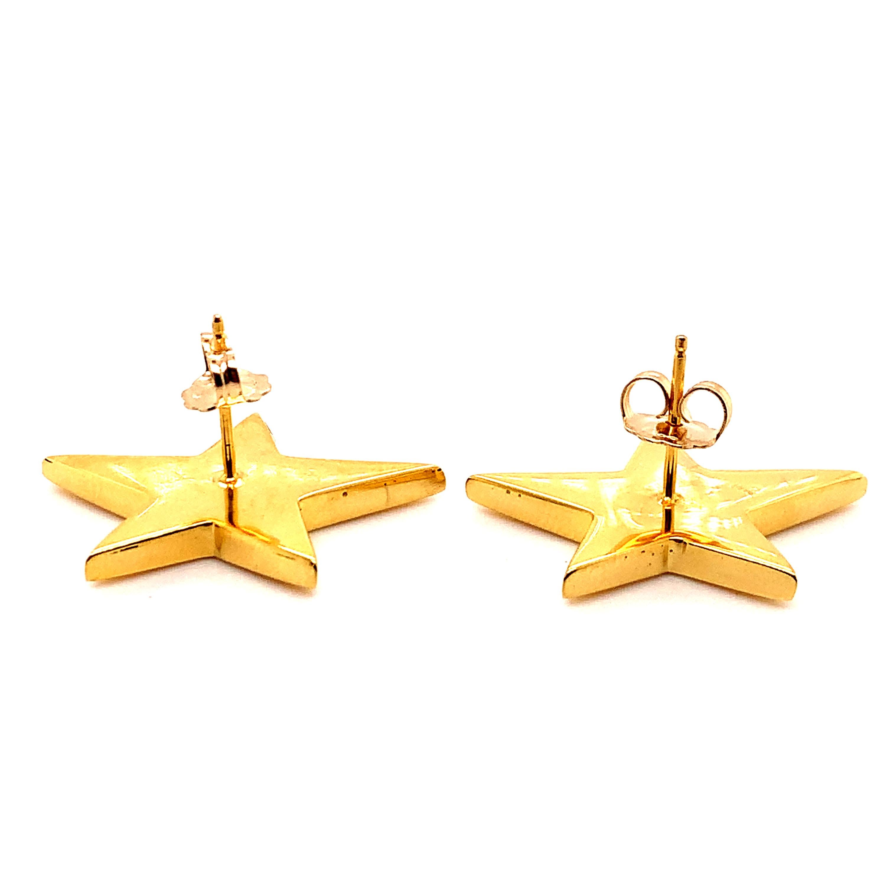 Boucles d'oreilles étoile d'or Pour femmes en vente
