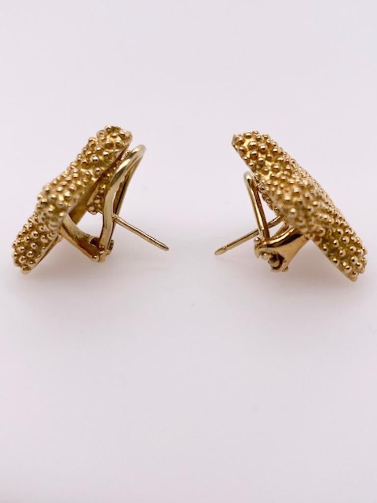 Women's Gold Starfish Earrings