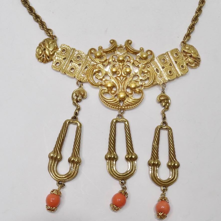 Victorianische Statement-Halskette aus Gold (Viktorianisch) im Angebot