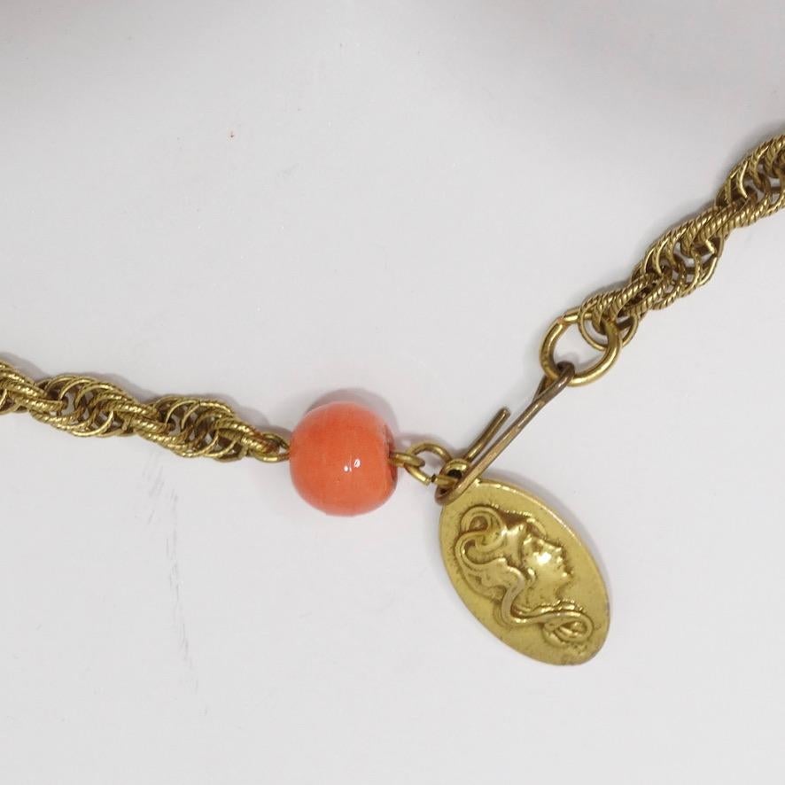 Victorianische Statement-Halskette aus Gold für Damen oder Herren im Angebot