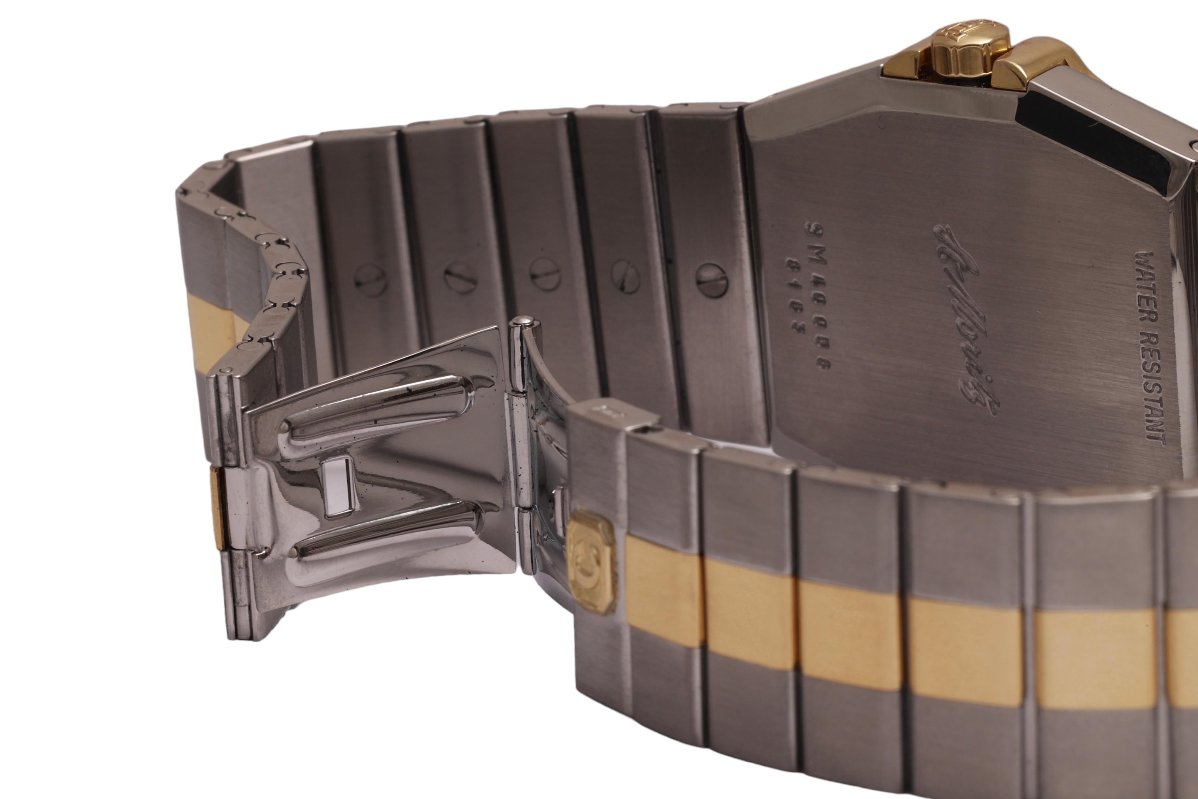 Gold & Steel Chopard St Moritz Automatic Wrist Watch For Sale 2