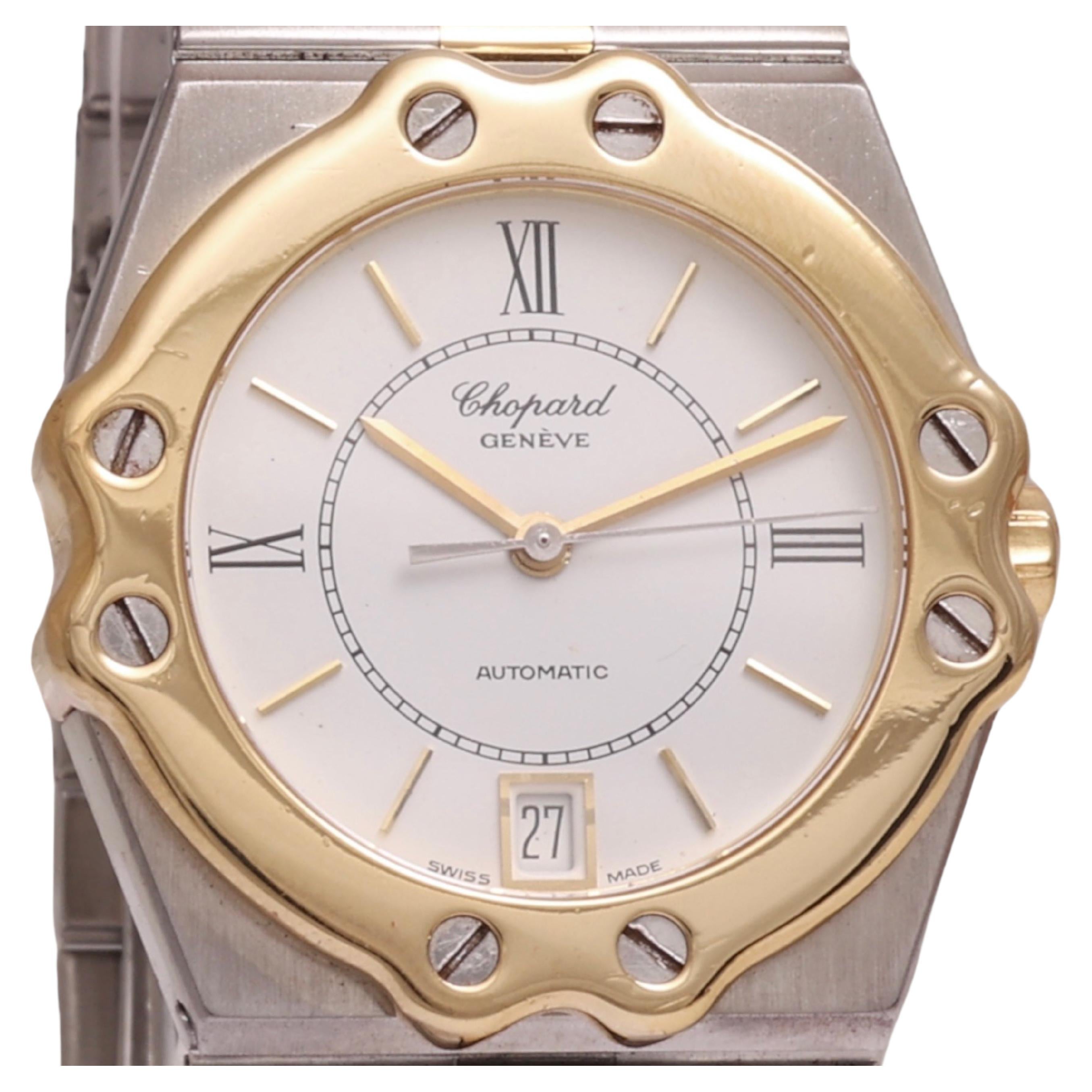 Gold & Stahl Chopard St Moritz Automatik-Armbanduhr im Angebot