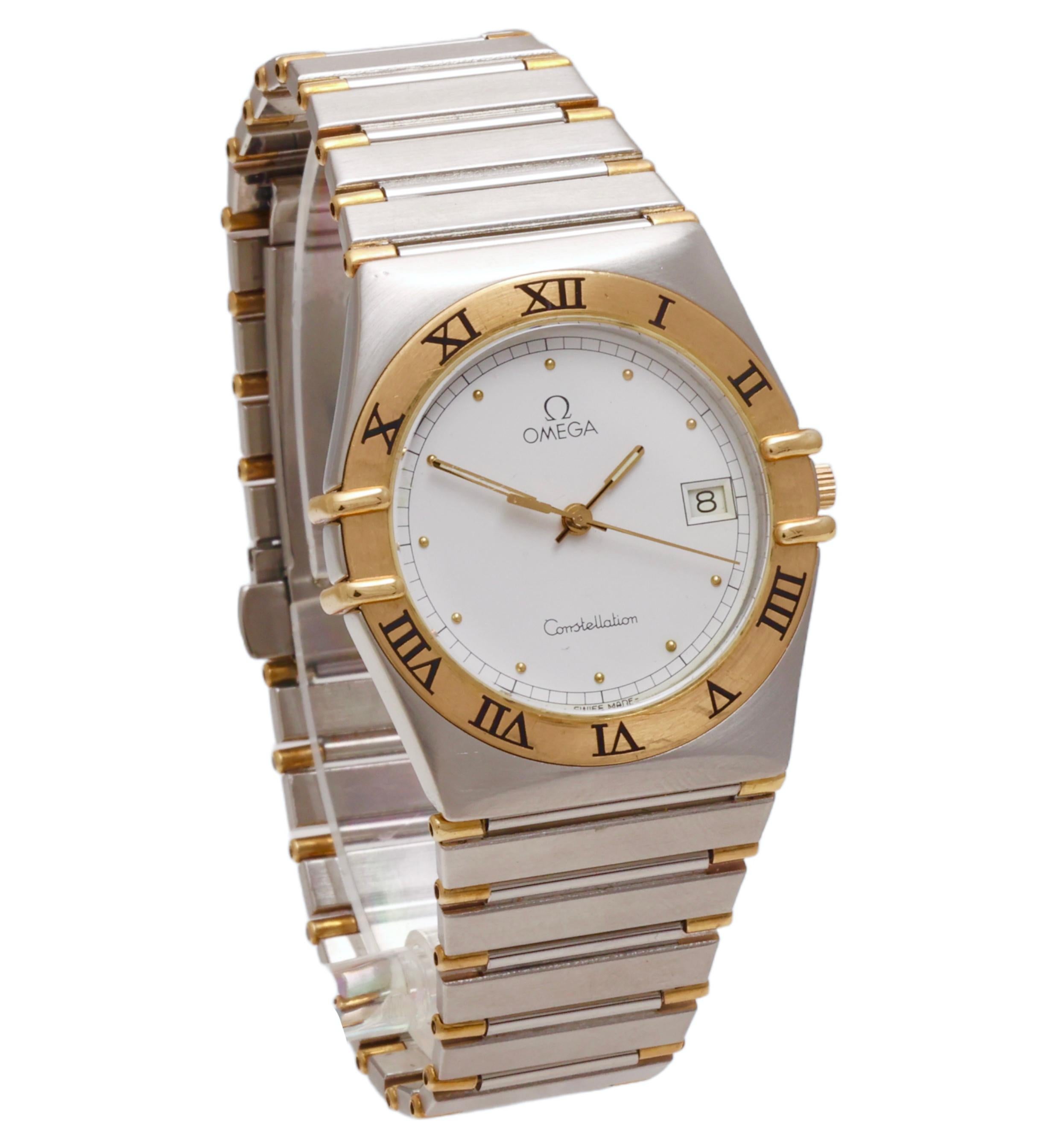 Omega-Konstellation aus Gold und Stahl  Quarz-Armbanduhr (Kunsthandwerker*in)